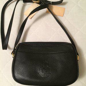NWT Charter Club (Macy's) black leather  handbag